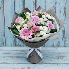 Букет цветов из:  Герберы, Альстромерии и Хризантемы #REPLACE_PRED# Муцалауле 