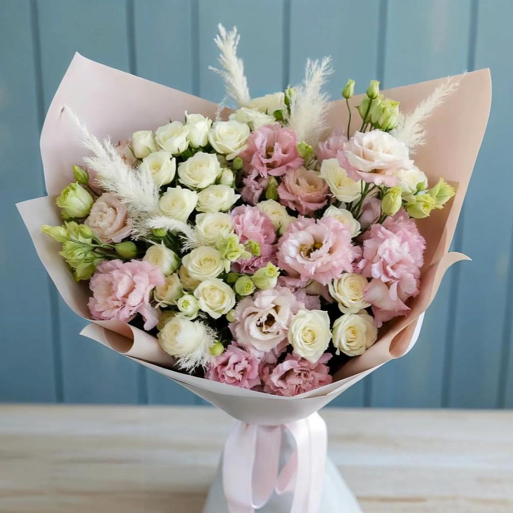 Букет цветов из: Альстромерии и Розы в Муцалауле 