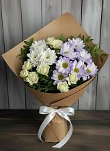 Букет цветов из:  Хризантемы и Розы в Муцалауле 