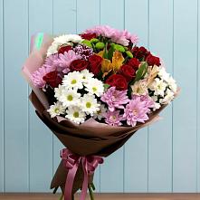 Букет цветов из:  Розы, Хризантемы и Альстромерии в Муцалауле 