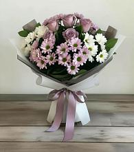 Букет цветов из:  Хризантемы и Розы #REPLACE_PRED# Муцалауле 