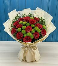 Букет цветов из:  Розы и Хризантемы #REPLACE_PRED# Муцалауле 