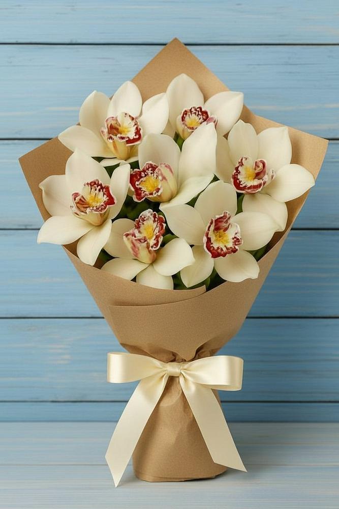 Букет цветов из: Орхидеи и Розы в Муцалауле 