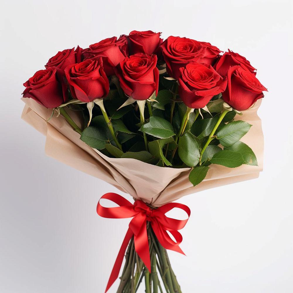 Букет 11 Красных роз Эдлесс Лав в Муцалауле 
